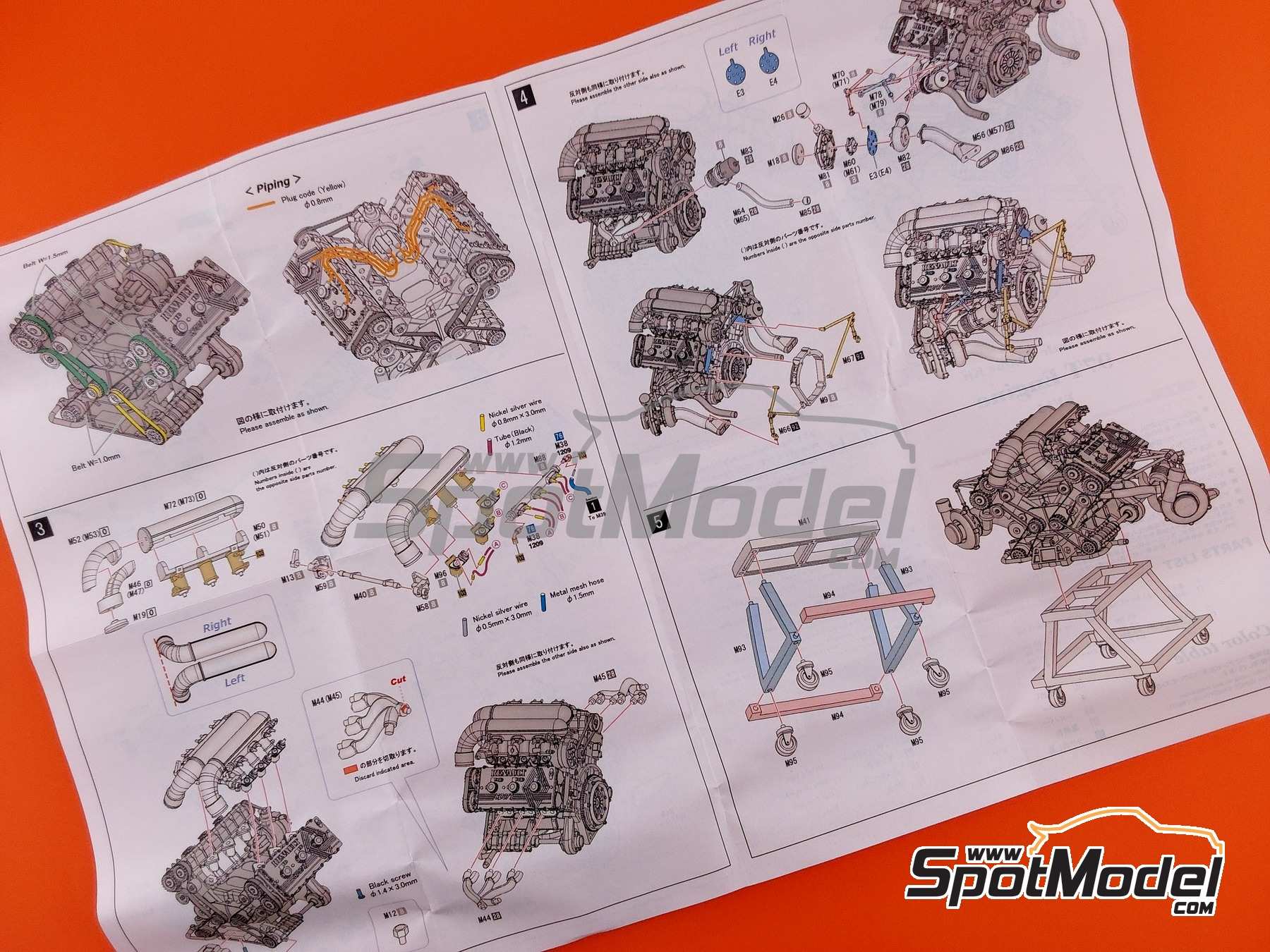 Model Factory Hiro KE013: Engine 1/12 scale - Lotus Renault